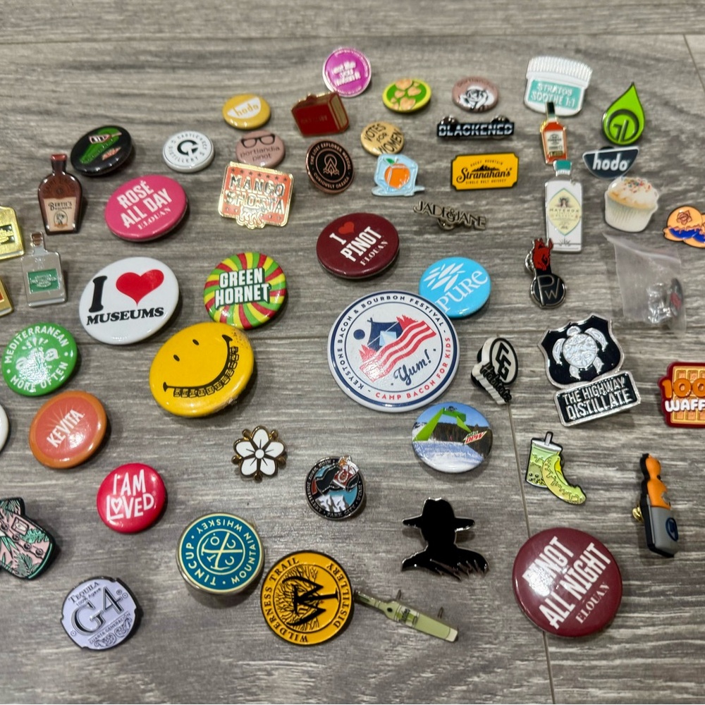 Assorted Pin Collection - 55 pins